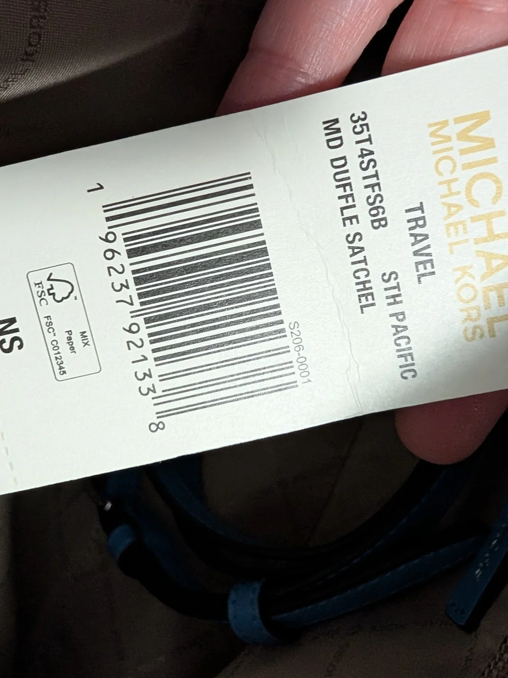 Michael Kors Travel Medium Duffle Satchel - South Pacific (NWT) - Picture 6 of 7